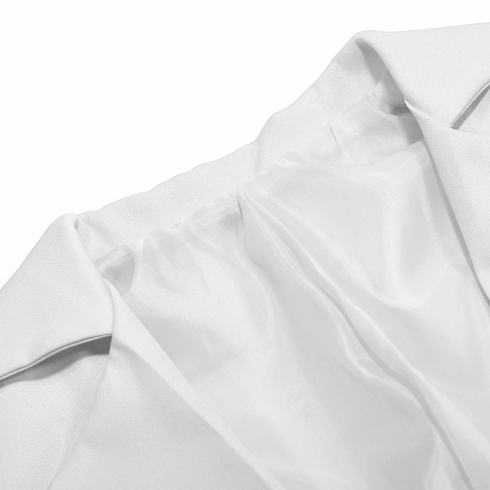 Camisa Corbata Niña Manga Larga Cuello de Solapa con Bolsillo Interior Frente Abierto Traje Americano Casual para Niños Camisas Largas Niñas