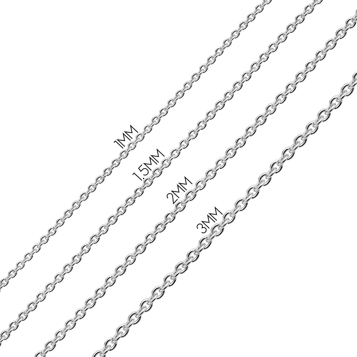 Bling Jewelry Fina 14K Chapado En Oro .925 De Plata Esterlina Brillante Corte De Diamantes Cable De Enlace De La Cadena 1Mm Skinny Collar Para Las Mujeres 16 18 Pulgadas