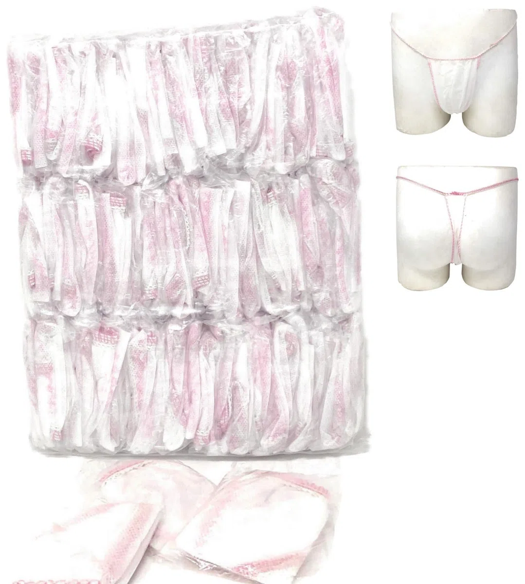 Tanga Desechable Estética Mujer en TNT, Descuentos por Cantidades, Masajes, SPA, Tanga Desechable, Cantidades Disponibles: 1-2 - 4-10 Paquetes de 100uds.