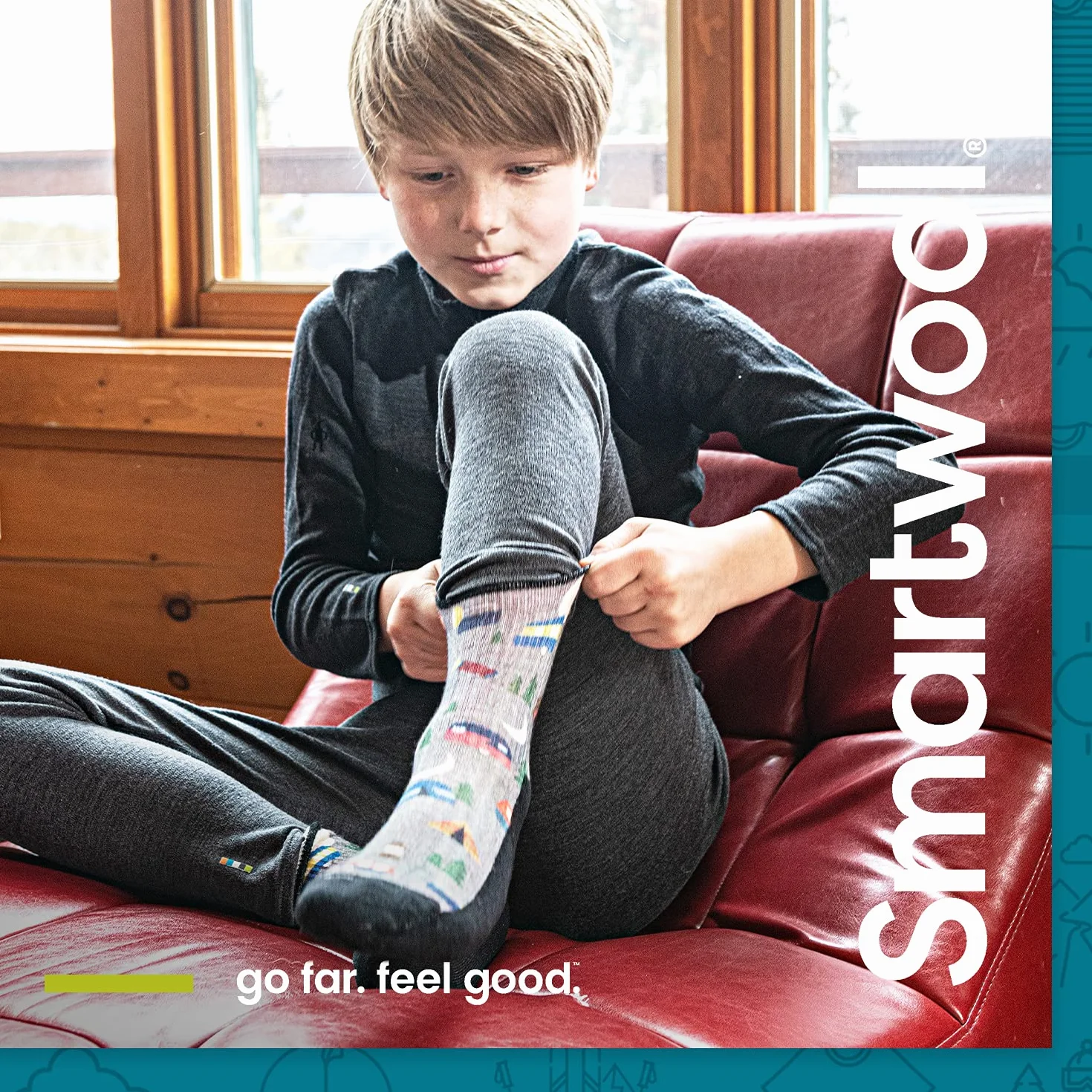 Smartwool Calcetines unisex para niños con cojín completo (paquete de 1)