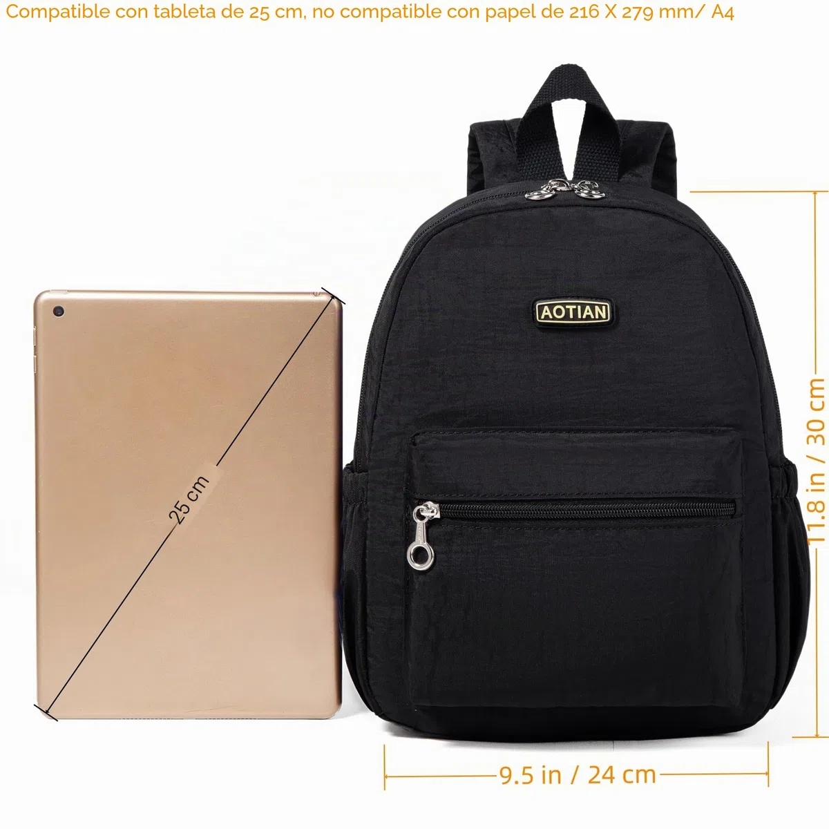 AOTIAN Mujer Mini Mochila Ligero Pequeña Bolsa de Viaje Bolsos Compacta para Casual 7 litros