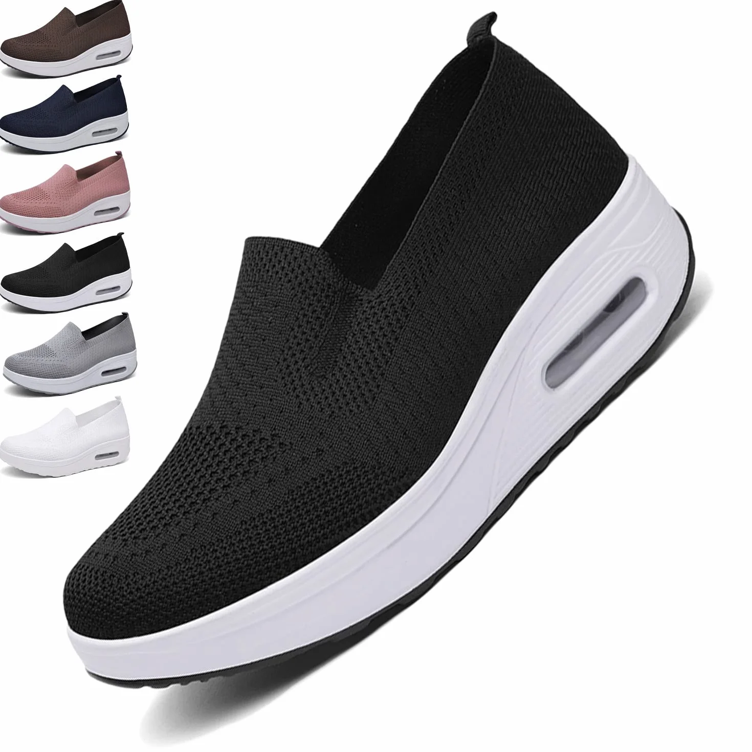 Orthopedic Sneakers Women, Zapatillas OrtopéDicas para Mujer, Zapatos Ortopédicos de Moda, Zapatillas Deportivas con Plataforma elástica de Malla, para Mujer para Caminar, Correr, Trabajar