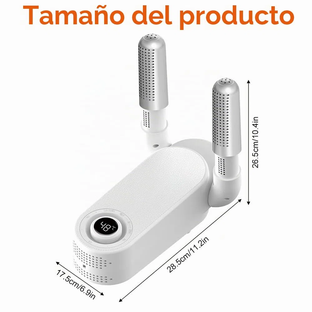 Secador de Zapatos Electrico, Secador de Botas Eléctrico, Secador de Botas con Pantalla Digital, Diseño Plegable, Secador de Zapatos para Zapatos, Botas de Fútbol, Calcetines, Guantes