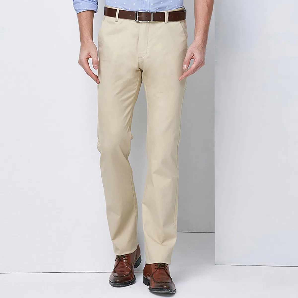 Pantalones de traje elegantes para hombre, largos, de algodón, corte recto, pantalones de negocios con bolsillos, parte delantera plana, para trabajo, camarero, hombre, pantalones formales