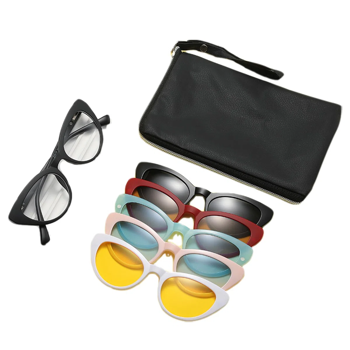 Gafas de sol polarizadas con clip magnético para hombre y mujer, duraderas, modernas, con piezas intercambiables, para PC.