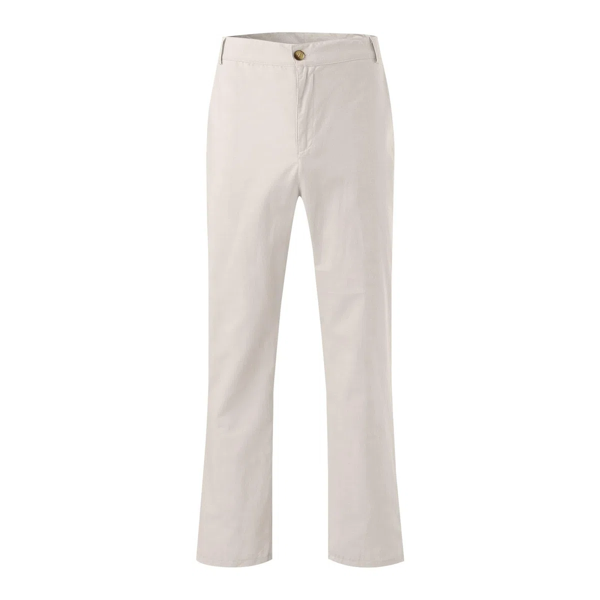 Genérico Pantalones De Vestir para Hombre de Algodón y Lino Cómoda Slim Fit Pantalones Rectos Elásticos para Tiempo Libre con Cintura Elástica Y Cordón Pantalon Chino Jogger Pants