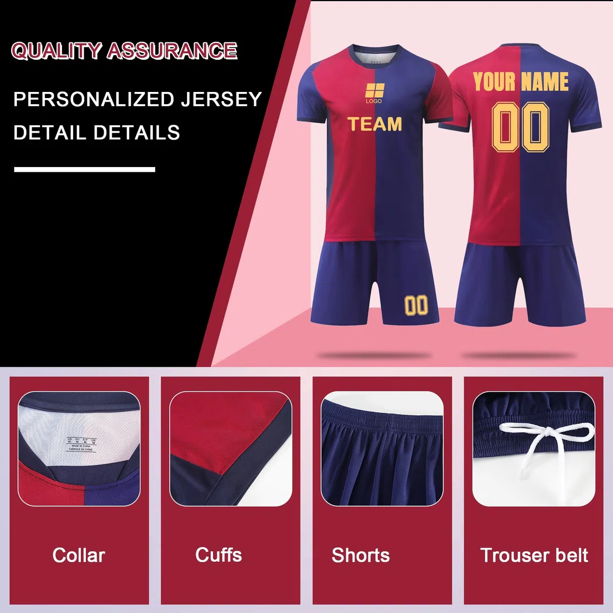 Barca Camisetas de Fútbol Personalizadas para Hombres y Mujeres Camiseta de Fútbol de Casa/Visitante con Nombre y Número Ropa Futbol Niño Infantil/Adulto Replica Oficial con Licencia Oficial