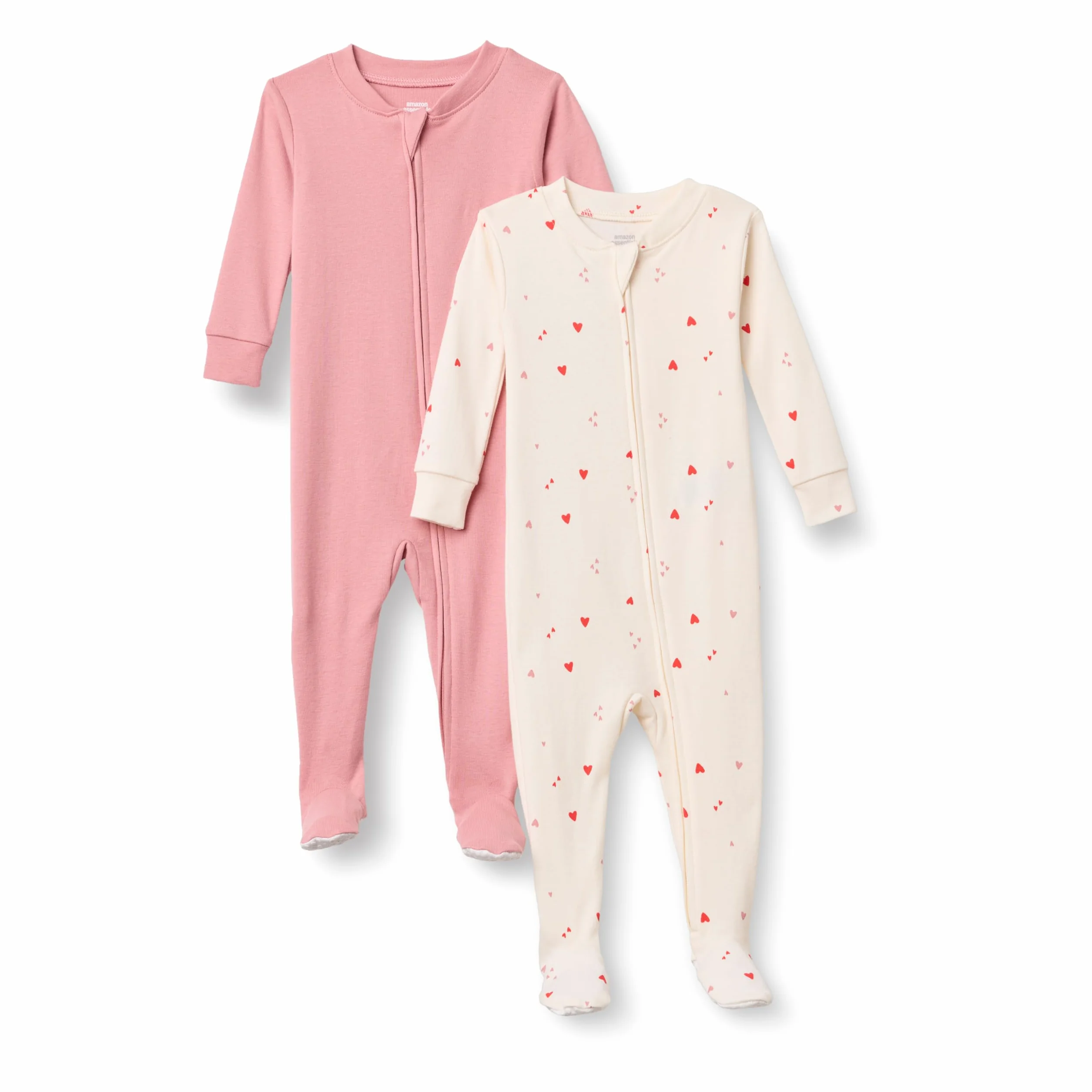 Amazon Essentials x Sofia Grainge Pijama Ceñido de Algodón con Pies Unisex Bebés