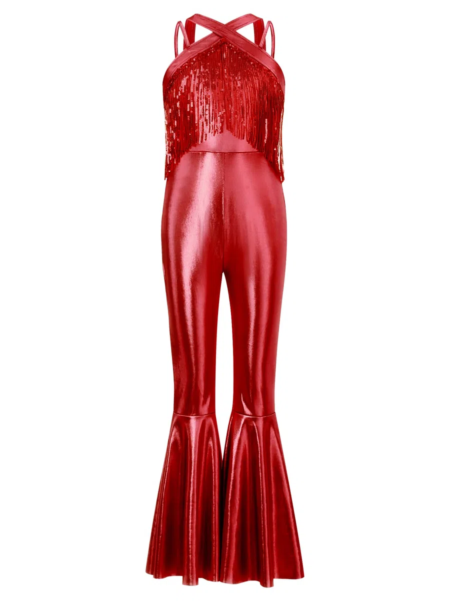 JEATHA Mono Lentejuelas De Baie De Jazz Niña Maillot De Danza Gimnasia Body De Baile Gimnasisa Trajes De Baile De Discoteca
