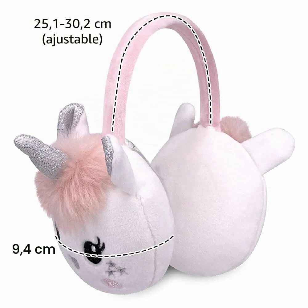 Orejeras Orejeras para Niñas con Diseño de Felpa y Lentejuelas Abatibles