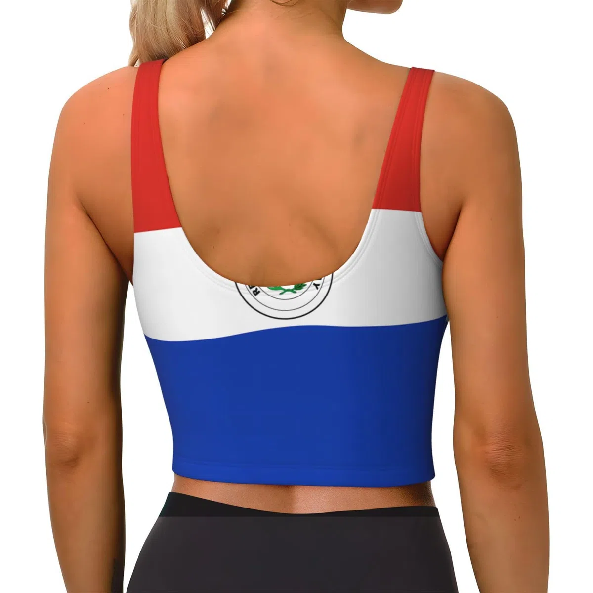PHAYAH Camiseta sin mangas con la bandera de Paraguay para mujer, para entrenamiento, pérdida de peso, ejercicio, gimnasio, sauna