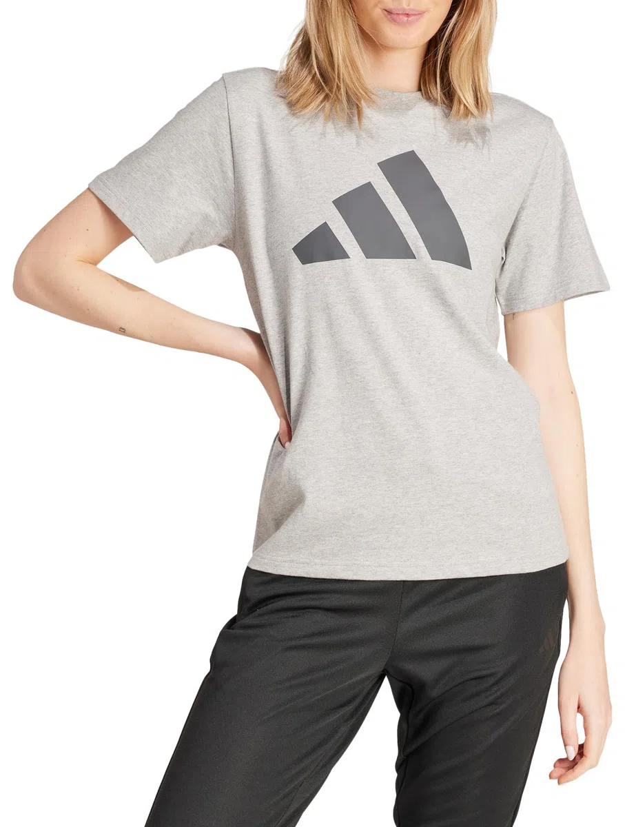 adidas Camiseta de entrenamiento de 3 rayas para mujer
