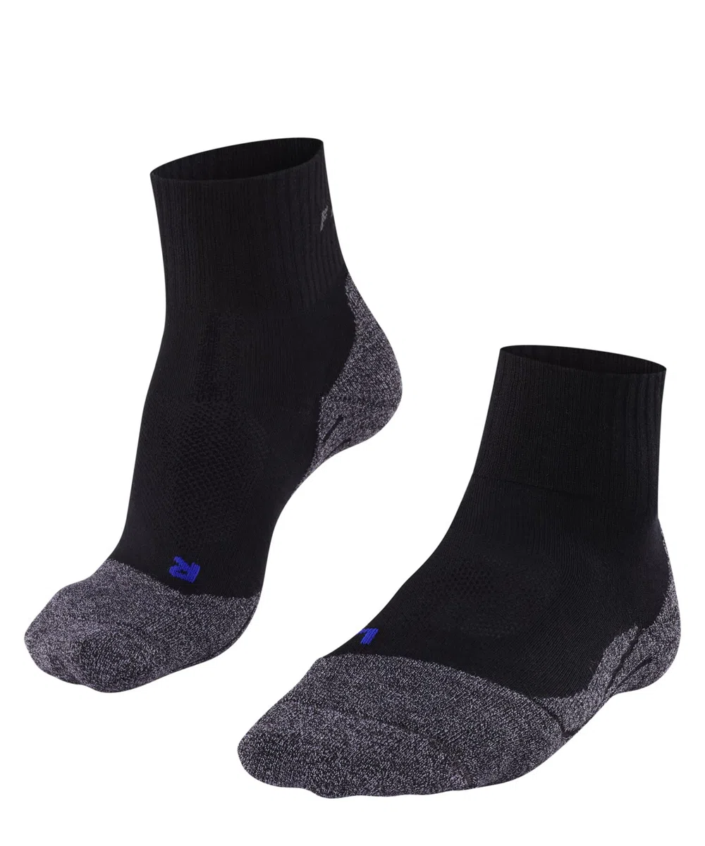 FALKE mujer TK2 Cool Short calcetines para senderismo amortiguación media antiampollas efecto refrescante vegano de corte bajo secado rápido transpirable lyocell hilo funcional 1 par