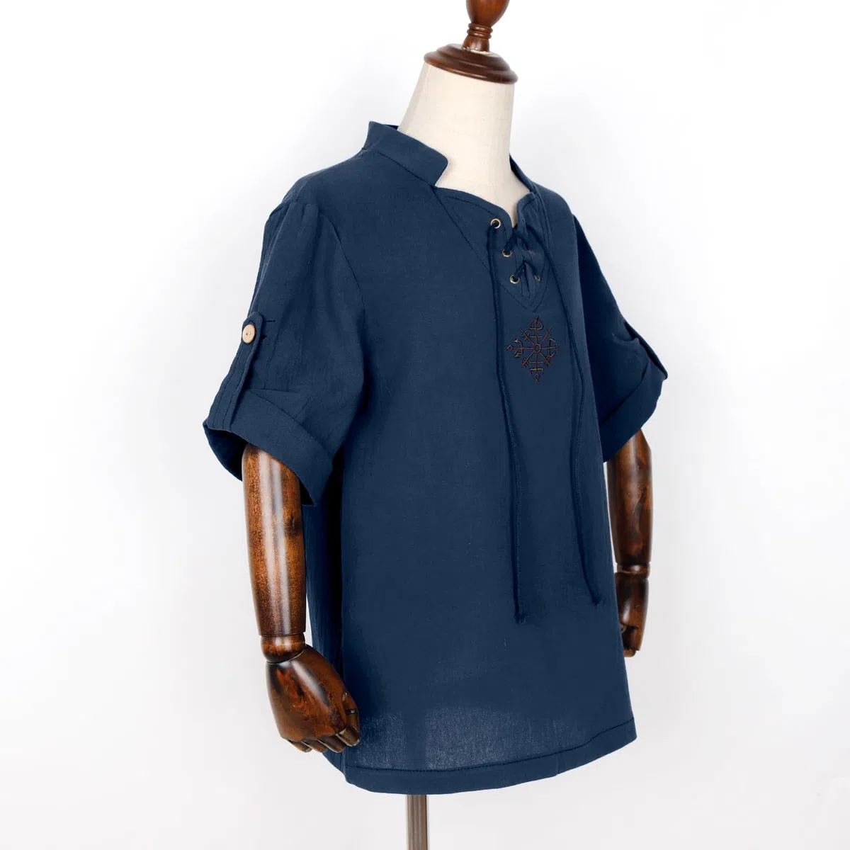 keland Camisa medieval para niños, camisa renacentista, camiseta medieval escocesa Jacobiner Top