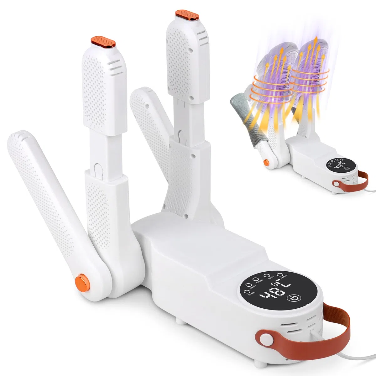 Secador De Zapatos, Secador De Botas Eléctrico Con Temporizador Inteligente, Secado De Guantes, Secado De Botas Portátil, Secad De Guantes De Diseño Plegable Para Futbol Boxe Esqui Sombreros