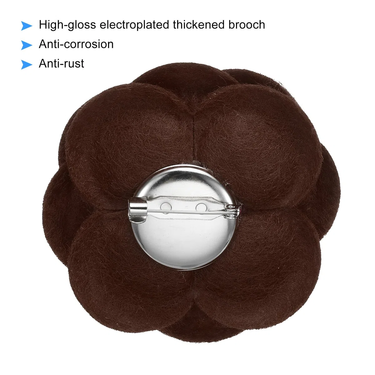 PATIKIL Broches de Flores de Camelia Elegantes Broches de Flores de Lana Sintética con Lazo Floral para Mujeres Sombrero Vestido Camisa Corbata