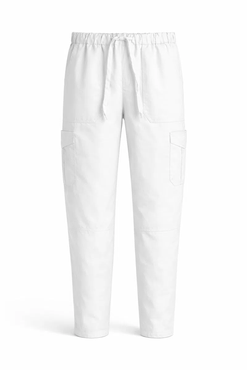 Victory KAIXUAN – PANTALÓN Sanitaria DE Cintura ELÁSTICA con CORDÓN Y MULTIBOLSILLO – Uniforme SEÑORA MÉDICA Enfermera Dentista ESTÉTICA Limpieza HOSTELERÍA – Serie Q8114