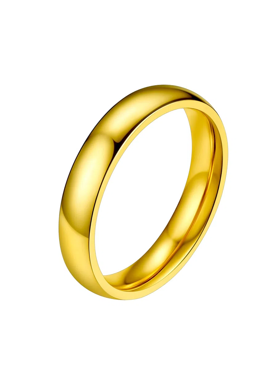 PROSTEEL Anillo Mujer Hombre 2/4/6/8mm Acero Inoxidable Plateado/Dorado/Negro Anillos de Compromiso Boda Alianza Tamaño 6,75-30 Disponibles Joyas Mujeres Hombre Parejas con Caja de Regalo