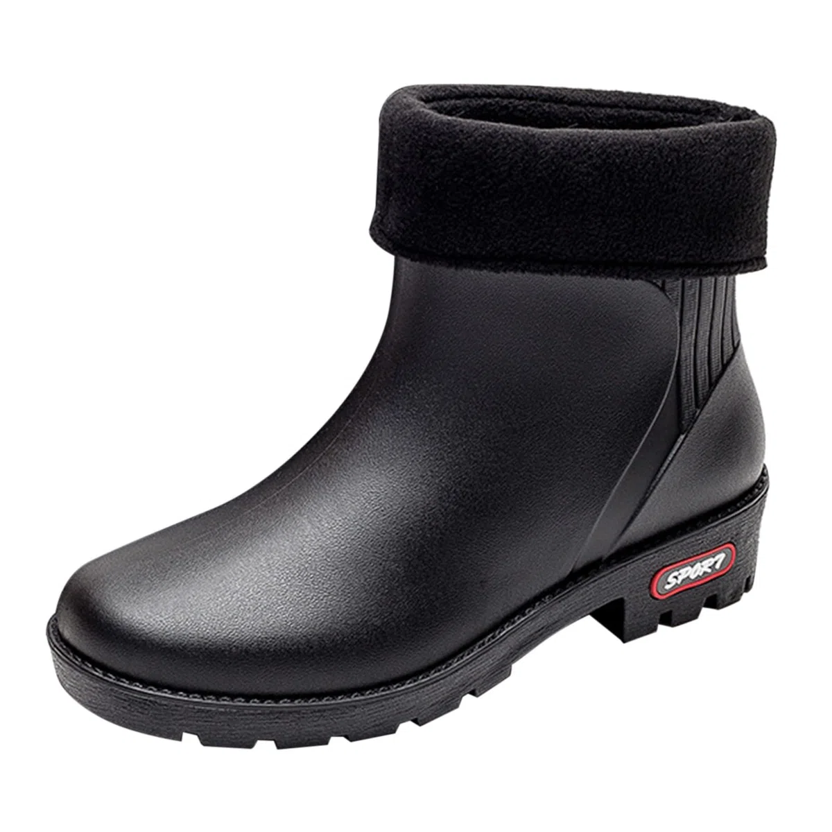 riou Botas De Lluvia Comodas Zapatos De Jardin Botines De Goma Rain Boots Antideslizante Tobillo Boots Flexible Y Antideslizante Marrón Gris Rojo Rosa Blanco