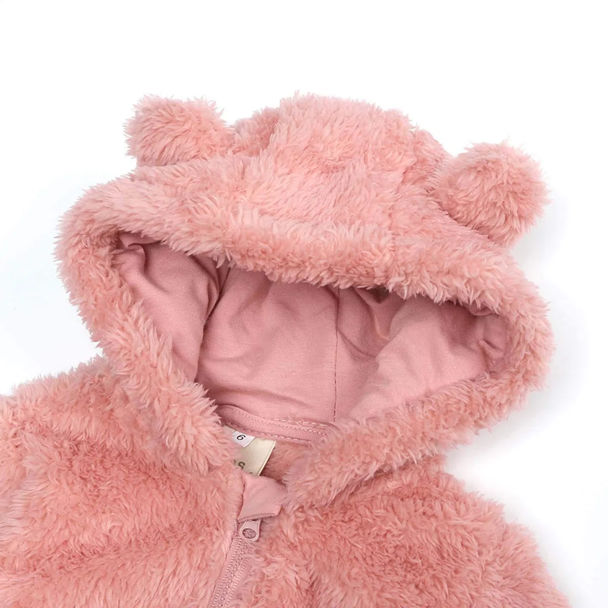 Mono de Lana para bebé recién, Mono Bebe Invierno, Mameluco Bebe con Capucha, Ropa de Abrigo para Niñas Niños con Cremallera, Buzo Bebé Invierno Polar 0-12 Meses