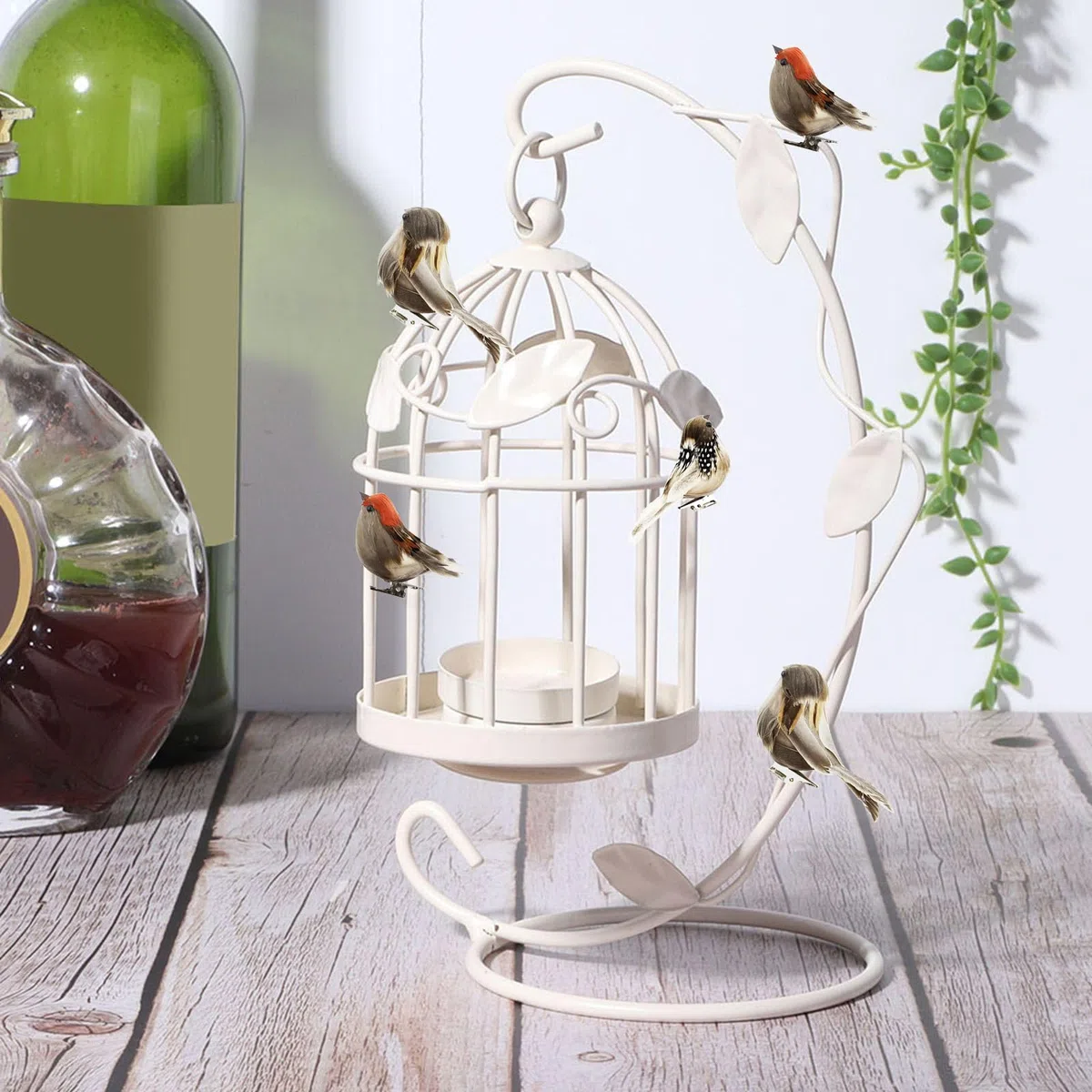 Tina.Win Pajaros Decorativos con Pinza 6 Pcs，PáJaros De ImitacióN con Plumas，PáJaro Artificial para Manualidades DIY DecoracióN JardíN Casa Adorno De Fiesta Boda