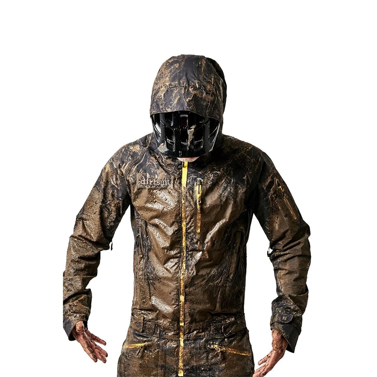 Onesie Dirtsuit Pro negro/amarillo