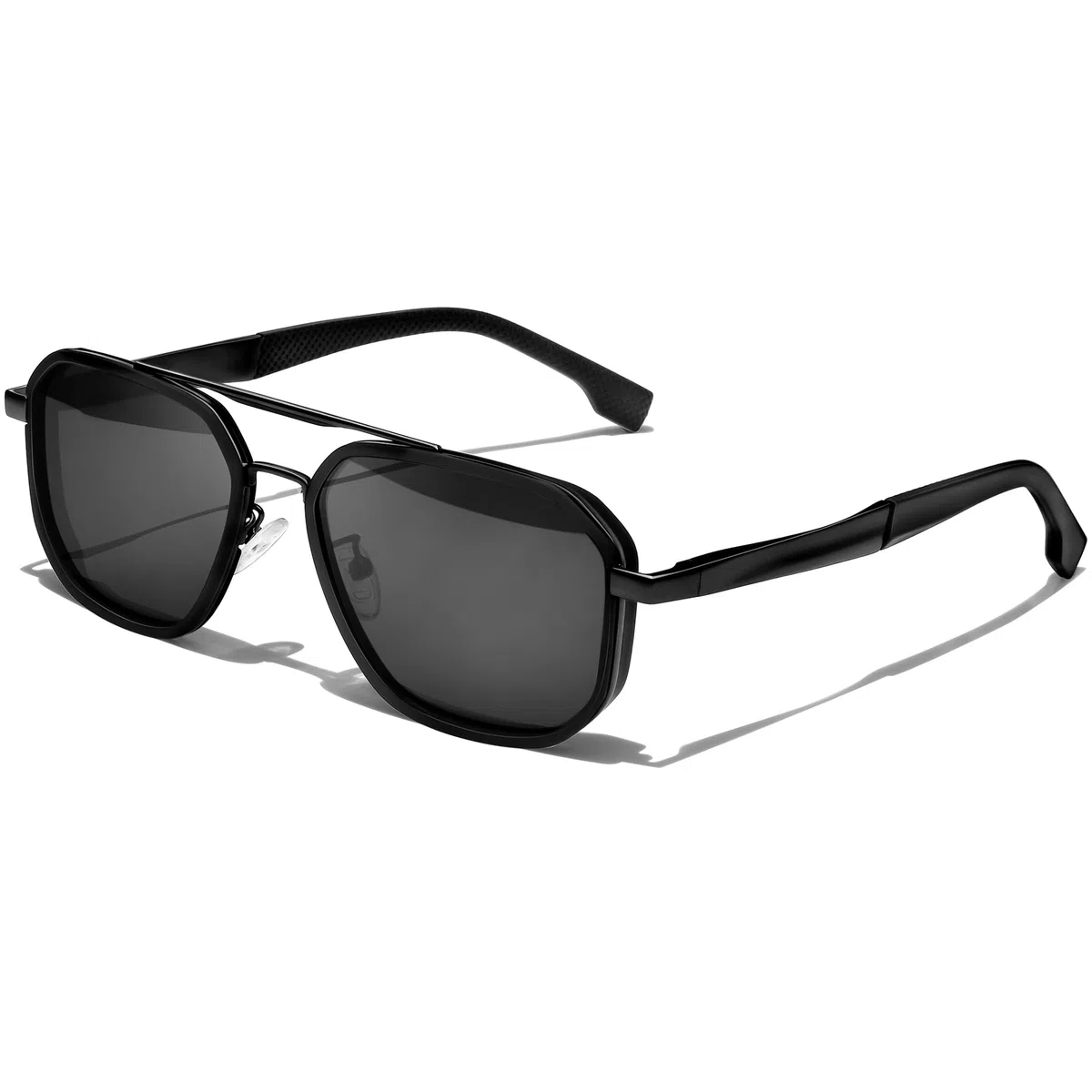 KANASTAL Retró Gafas de Sol Polarizadas Metálica de Alta Resistencia, Bisagra de Resorte Protección UV400 - Unisex para Conducción, Viajes y Pesca