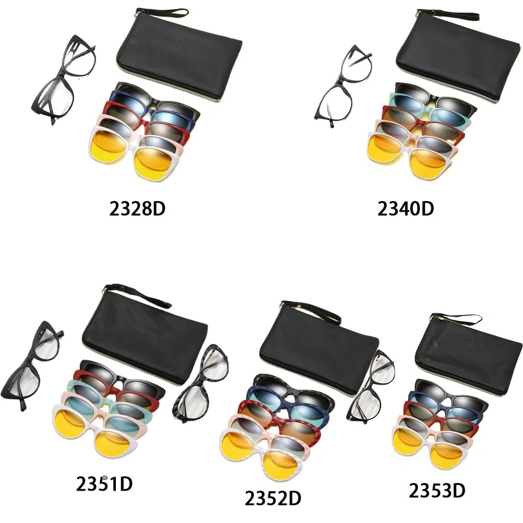 Gafas de sol polarizadas con clip magnético para hombre y mujer, duraderas, modernas, con piezas intercambiables, para PC.