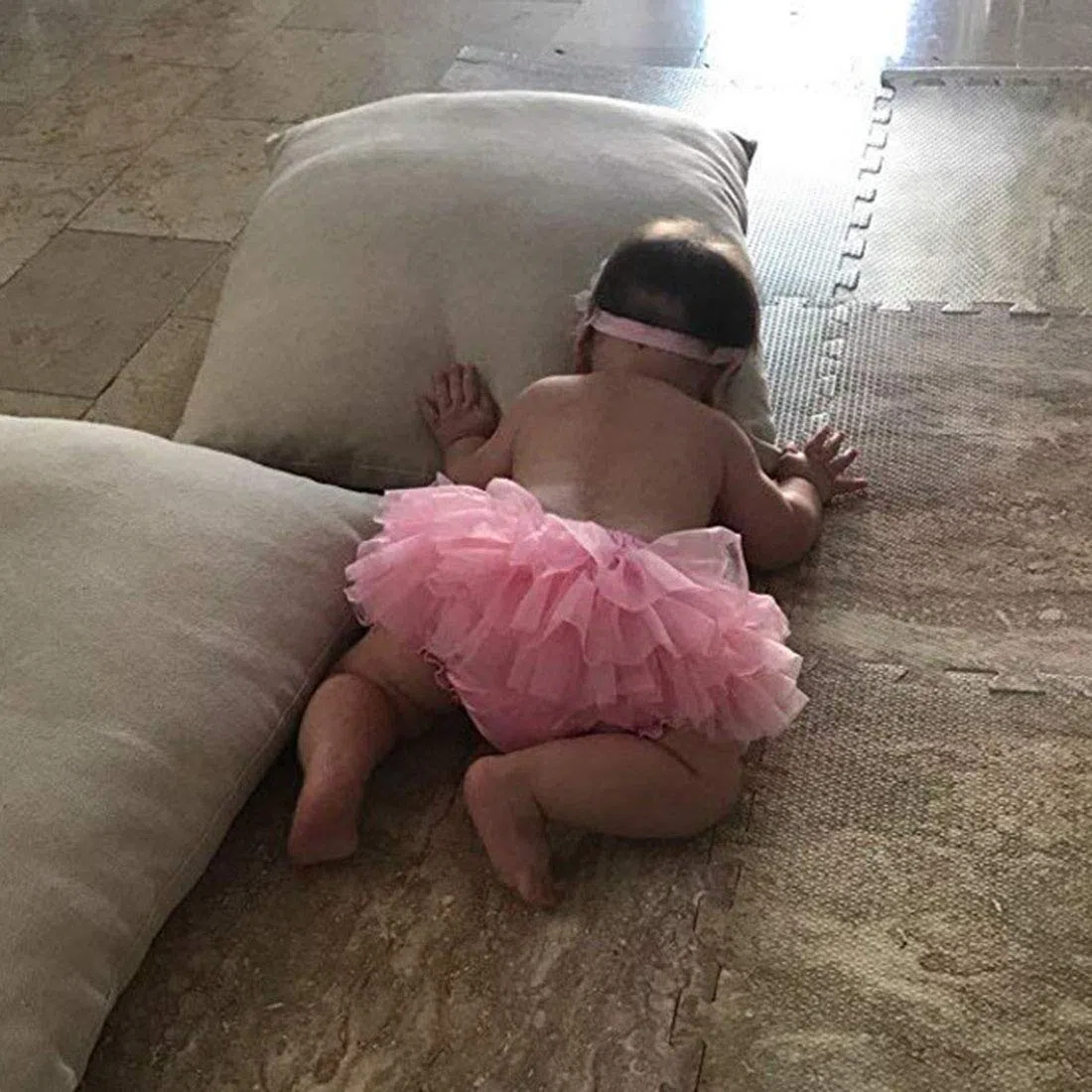 Recién Nacido Bebé Niña Falda de Tutú +Cinta de Pelo de Flores Accesorios de Fotografía Prop Trajes Ropa para Fiestas Cumpleaños Boda
