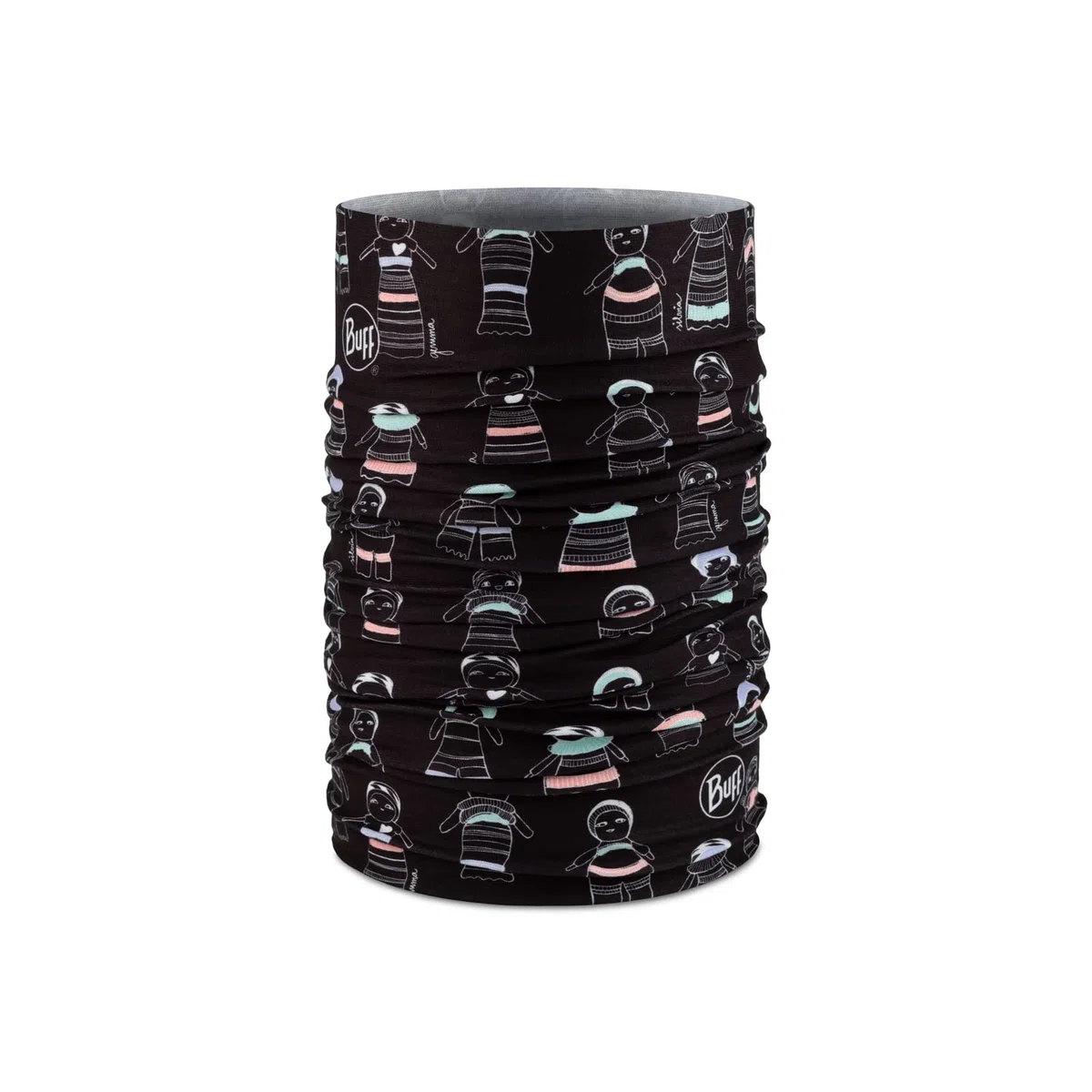 Buff Braga de cuello, Original EcoStretch, Joven Women, Negro, Talla unica, Bufanda, Tubular, Multifuncion, Cuello y Cabeza, Correr, Caminar, Senderismo, Sostenible, Ligera