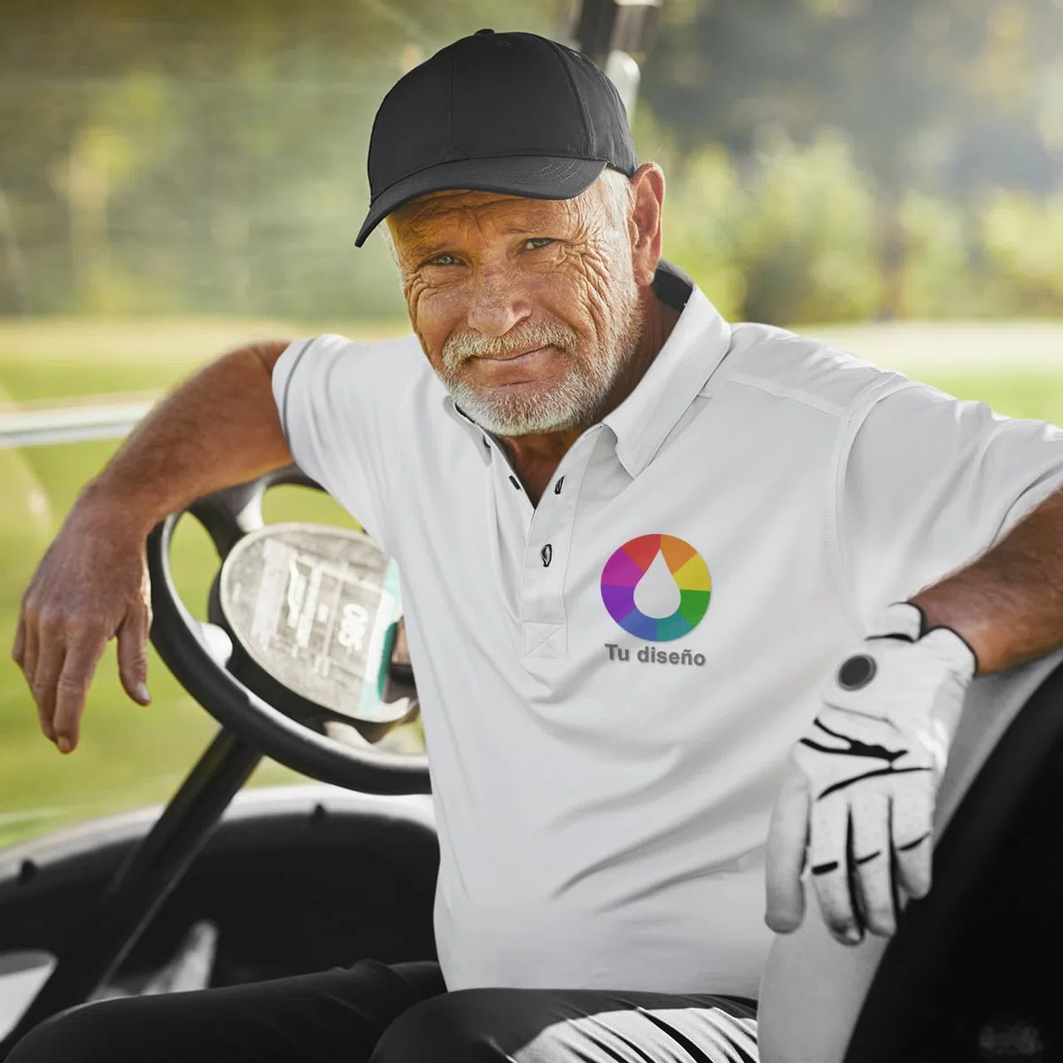 Genérico Polo Personalizado - Personalizable con tu Logo y Textos (Pecho Izquierdo) · A Todo Color · Calidad Serigrafía
