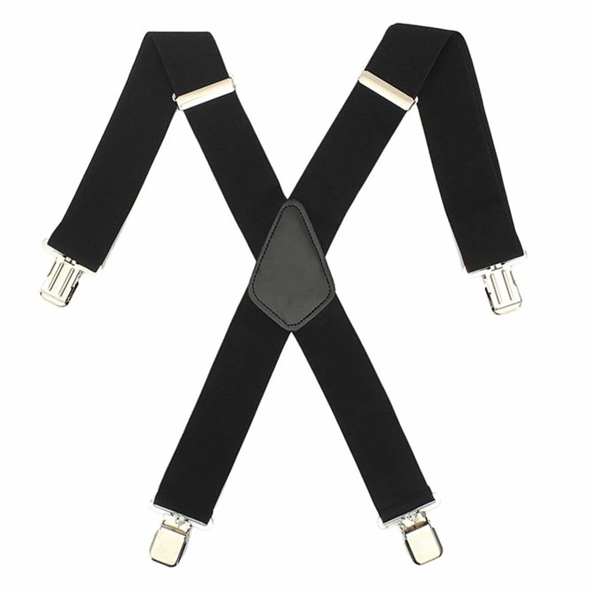 Tirantes anchos elásticos para hombre de los 50MM de las tirantes X forma los apoyos elásticos ajustables del pantalón con los clips del metal