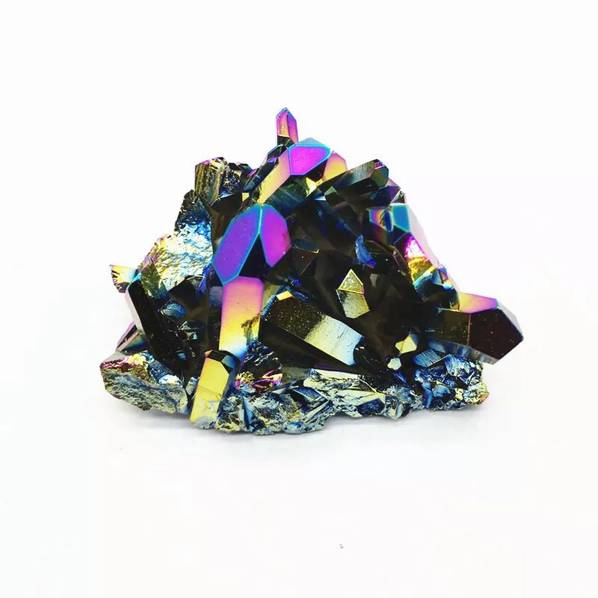 Mineral de Cuarzo de bismuto y Titanio con Aura arcoíris Natural de 30 g