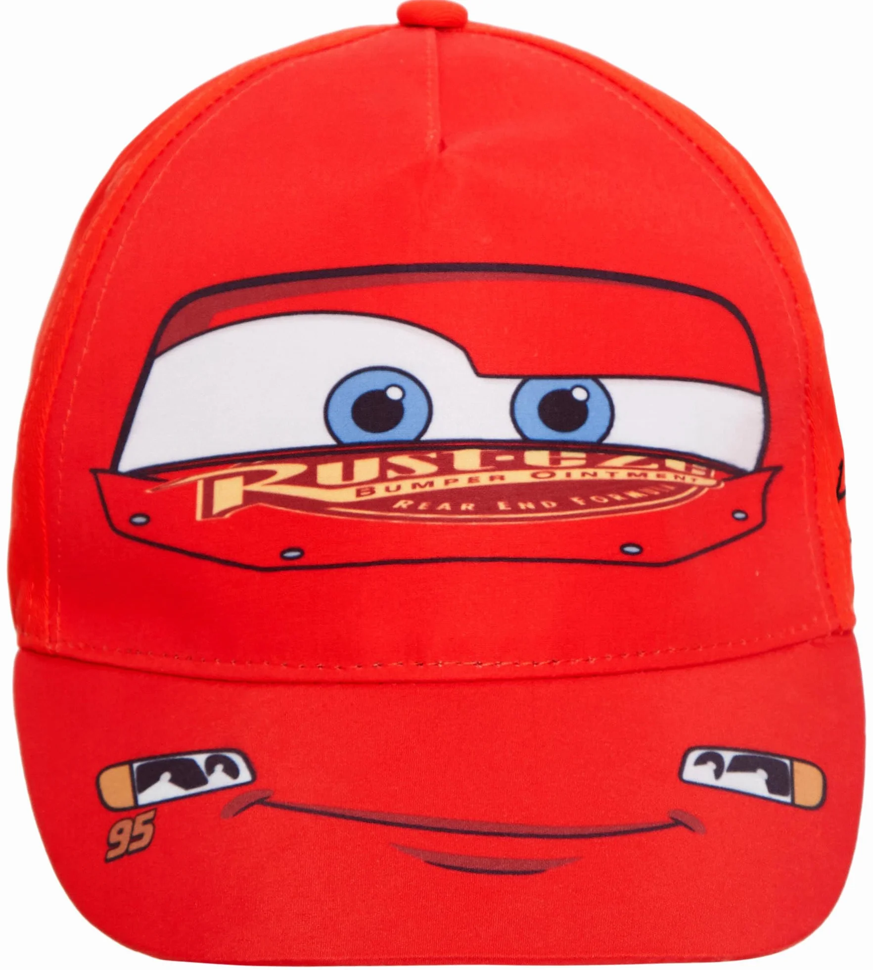 Disney Gorra de béisbol con diseño de Cars para niños, diseño de Rayo McQueen, accesorio de vestir ajustable