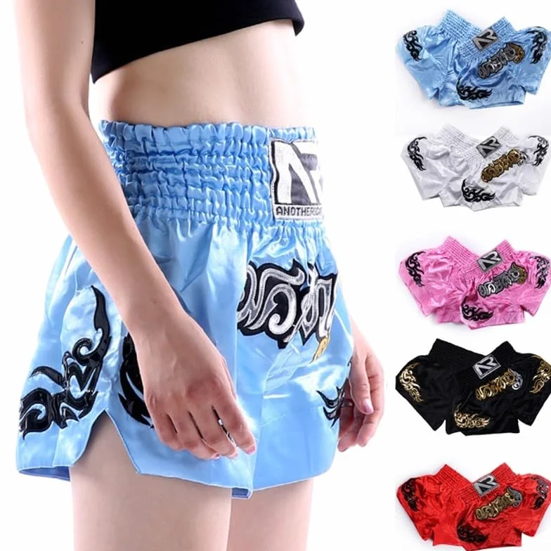Honseadek Pantalones cortos de entrenamiento unisex para artes marciales mixtas, transpirables y cómodos para kickboxing y fitness