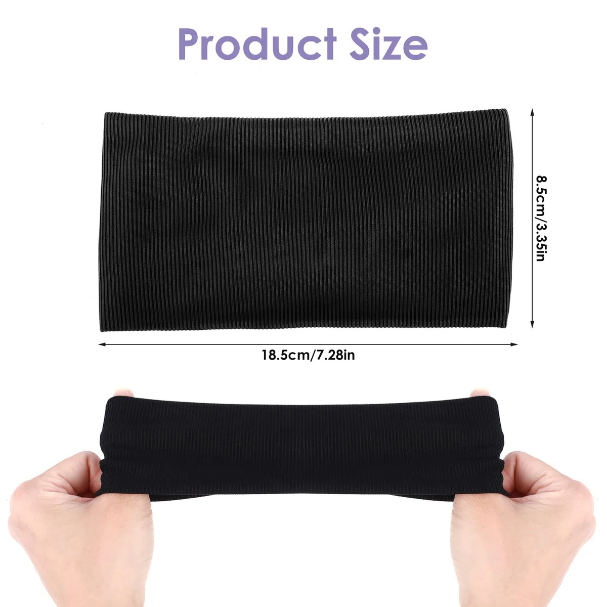 WLLHYF 2Pcs Sports Headbands Kids Athletic Sweatbands Elastic Breathable Wicking Hairband Football Headbands Sweat Absorbing Workout Headbands for Youth Boys Girls Basketball Running Exercise
