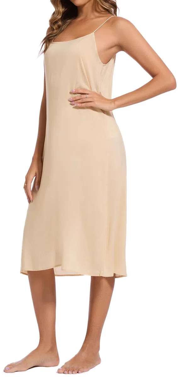 Camisolas de algodón 100 % para mujer, vestido largo debajo del vestido, enaguas, camisolas, negligees, faldas